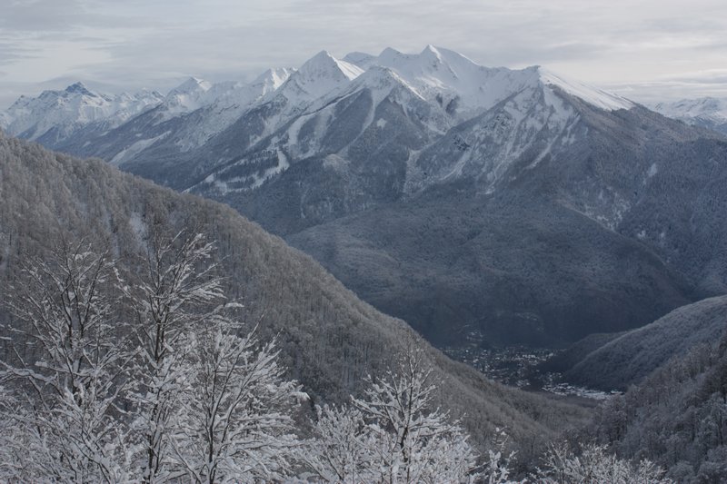 гора Аибга зимой
